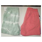 Original Use - Casual Sweat Shorts with Drawstring Waist, Small  (set of 2)