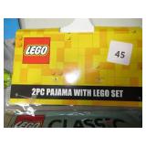 2pc Pajama set with legos, size small