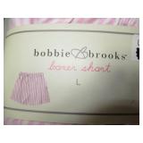 Bobbie Brooks - 2 Boxer Shorts, Size Large, Pink & Blue