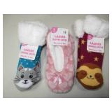Ladies Slipper & Lounge Socks, Size 4-10 1/2