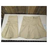 Girls 2pk Uniform, Beige, Size 12
