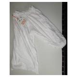 Knox Rose - White Off The Shoulder 3/4 Sleeve Shirt, Size Medium