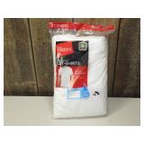 Hanes Men White 3Pk Soft & Breathable Crew Neck T-Shirt, XL