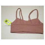 all in motion - everyday soft strappy bra, clay pink, size XS
