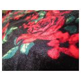 Art Class Girls Long Sleeve Dress Black velvet Floral, Size XXL (16/18)