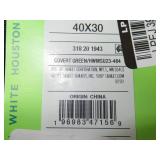 HOUSTON WHITE Adult Chino Wide Leg Side Stripe Pleated Pants - Covert Green, 40 x 30