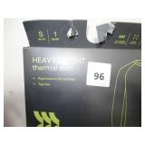 all in motion - heavyweight thermal shirt, size small, black