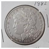 1882 Morgan Silver Dollar