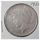 1922 Silver Peace Dollar
