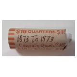 1873 - 1973 Canadian Quarters  - Roll