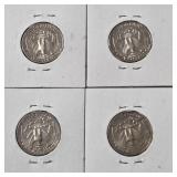 1980S, 1981S, 1983S, 1984S Jefferson Proof Quarters