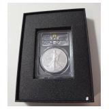 2023W Silver American Eagle Legacy Collection in Slab in Box