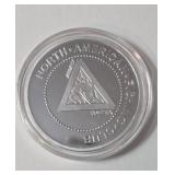 1 Oz. Silver Steelhead Trout - National Fishing Grand Slam - Round