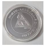 1 Oz. Silver Brook Trout - National Fishing Grand Slam - Round