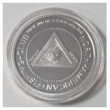 1 Oz. Silver Atlantic Cod - National Fishing Grand Slam - Round