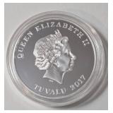 1 Oz. Silver - TUVALU 2017 Queen Elizabeth II - Remember Pearl Harbor 75th Anniversary Edition - December 7, 1941
