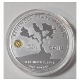 1 Oz. Silver - TUVALU 2017 Queen Elizabeth II - Remember Pearl Harbor 75th Anniversary Edition - December 7, 1941
