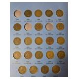 Indian Head Cent - Book is not full - contains 27 coins
