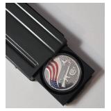 Colt M16 Caliber 5.56MM - 1 Oz. Silver Colored Coin - in Box with COA