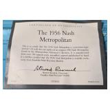 1956 Nash Metropolitan - Franklin Mint Precision Model Diecast - 1:24 - in original Styrofoam container