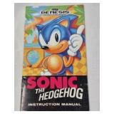 Vintage Sega Genesis Sonic the Hedgehog Instruction Manual