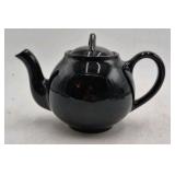 Vintage Lipton Tea Ceramic Teapot – Black Glossy Glaze
