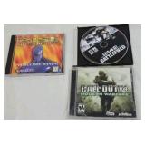 Vintage PC Game Jewel Cases – Rise of the Robots, Battlefield 2142, Call of Duty 4 Modern Warfare