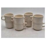 Vintage Lenox Temper-Ware Silhouette Mug Set – Speckled Beige
