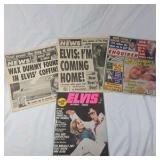 Vintage Tabloid Magazines Lot – Elvis Presley Alive Rumors and Conspiracy Covers