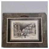 1980 Bourbon Street New Orleans Sketch – Dan Dailey on Historic Roofing Slate