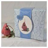 2008 Precious Moments Cardinal Ornament – Red Bird with Holly Leaf