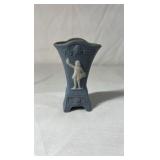 Occupied Japan Blue Jasperware-Style Vase