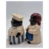 Vintage Ceramic Black Americana Salt and Pepper Shakers