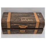 Vintage Siesta Ware Glass Steins – Multi-Color with Wood Handles