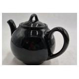 Vintage Lipton Tea Ceramic Teapot – Black Glossy Glaze