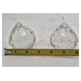 Vintage Crystal Prism Ornaments and Beads – Faceted Droplet Shapes