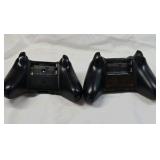 Pair of Black Xbox One Wireless Controllers