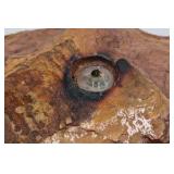 Vintage handcrafted stone oil candle