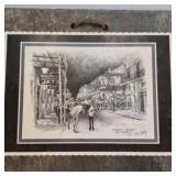 1980 Bourbon Street New Orleans Sketch – Dan Dailey on Historic Roofing Slate