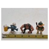 Vintage Smurf Wrestler Baseball Lot