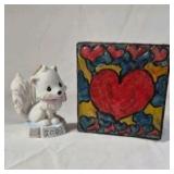 2003 Precious Moments Squirrel Ornament – Holding Heart