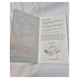 Vintage Sega Genesis Sonic the Hedgehog Instruction Manual