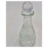 Vintage Clear Glass Decanter Set