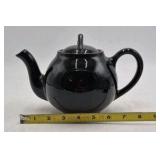 Vintage Lipton Tea Ceramic Teapot – Black Glossy Glaze