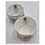 Vintage Wedgwood Kutani Crane Napkin Rings – Bone China Floral Design