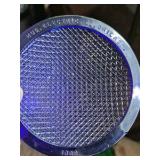 Vintage Hub Electric Co. Chicago Blue Glass Lens