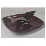 Vintage La Mott Brothers Livestock Trucking Ashtray – Maroon Metal