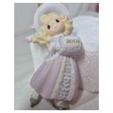 2002 Precious Moments Ornament – Girl Angel with 2002 Inscription