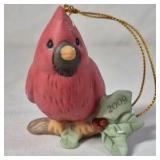 2008 Precious Moments Cardinal Ornament – Red Bird with Holly Leaf
