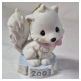 2003 Precious Moments Squirrel Ornament – Holding Heart